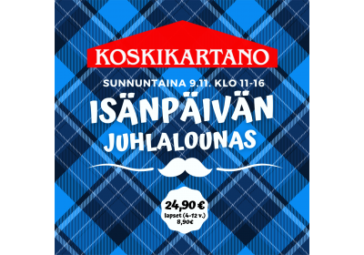 Isänpäivän juhlalounas 9.11. klo 11-16