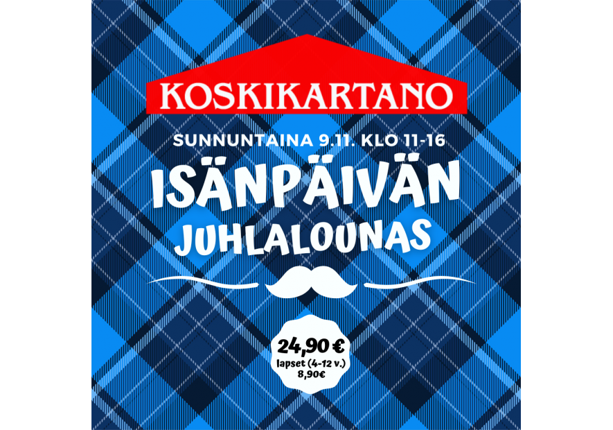 Isänpäivän juhlalounas 9.11. klo 11-16