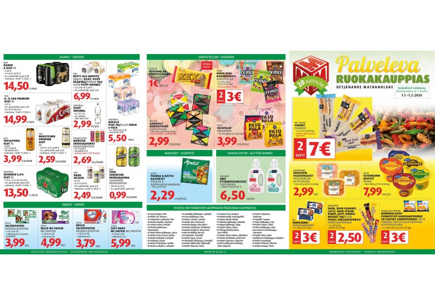 M-ketjun tammikuun tarjoukset