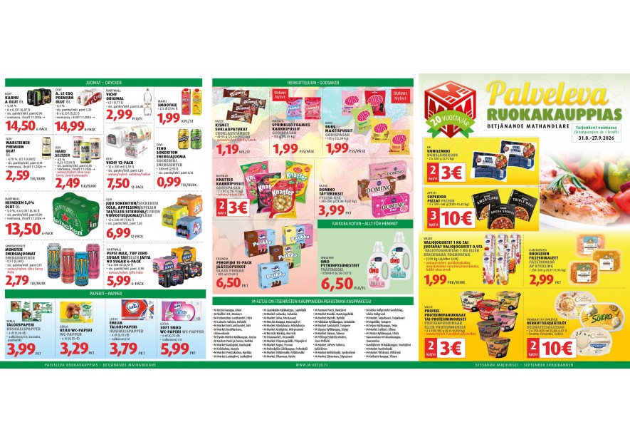 M-marketin syyskuun tarjoukset