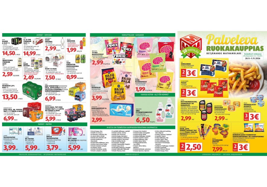 M-marketin lokakuun tarjoukset